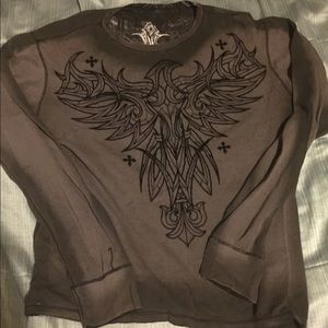 Men’s Affliction reversible thermal size XXL